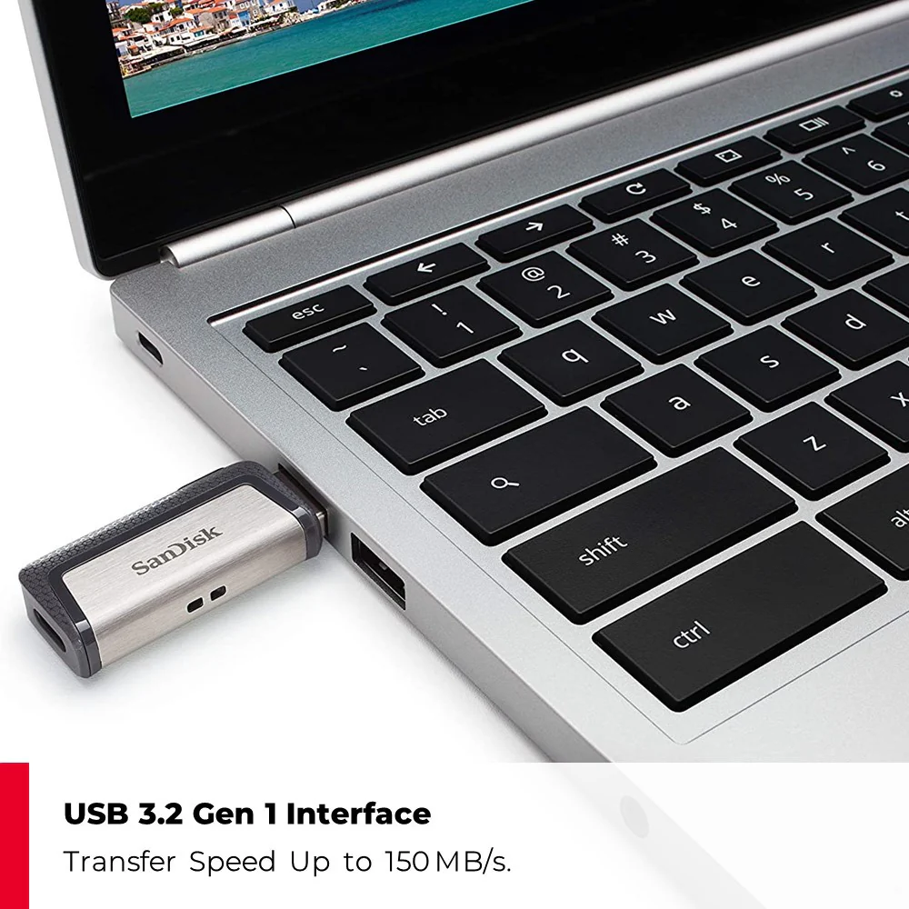 SanDisk Ultra Dual Drive USB 3.1 Type-C OTG SDDDC2 Flash Drive 256GB
