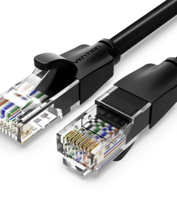 Vention Cat.6 UTP Patch Cable Black for High-Speed Network Connection RJ45 Ethernet Cable