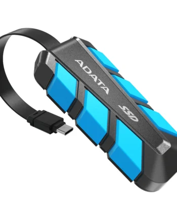 Adata SC740 Portable SSD with Built-in Type-C cable High Speed up to 10Gbps (500GB)