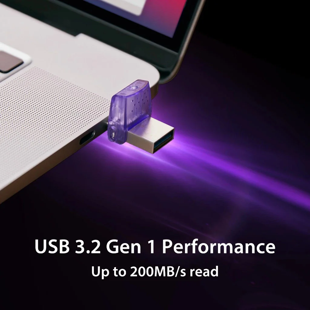 Kingston DataTraveler microDuo 3C USB Flash Drive USB 3.2 Gen1 Type-C & Type-A OTG 64GB