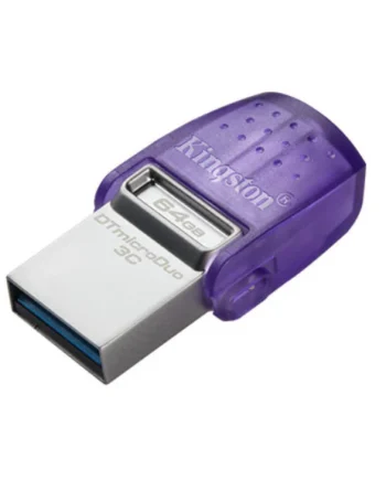 Kingston DataTraveler microDuo 3C USB Flash Drive USB 3.2 Gen1 Type-C & Type-A OTG 64GB