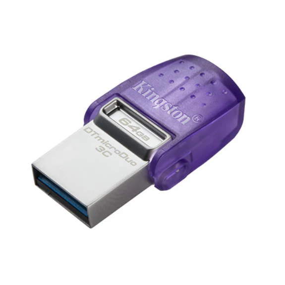 Kingston DataTraveler microDuo 3C USB Flash Drive USB 3.2 Gen1 Type-C & Type-A OTG 64GB