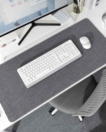 3.5mm Mouse Pad Table Mat Linen Dual-Use Waterproof Smooth Non-Slip Rubber Base